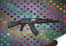 Broń Plakat Samoprzylepny-Folia (motyw metalowego szyldu)#14199