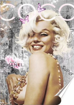 Marilyn Plakat Samoprzylepny-Folia (motyw metalowego szyldu)#14265