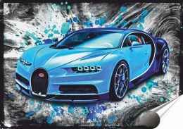 Bugatti Plakat Samoprzylepny-Folia (motyw metalowego szyldu)#14283