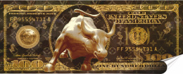 Wall Street Plakat Samoprzylepny-Folia (motyw metalowego szyldu)#14365
