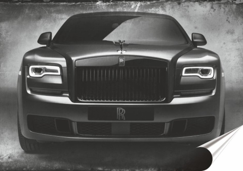 Rolls-Royce Plakat Samoprzylepny-Folia (motyw metalowego szyldu)#14370