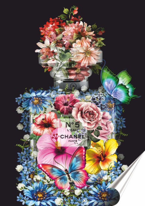 Chanel Plakat Samoprzylepny-Folia (motyw metalowego szyldu)#14485