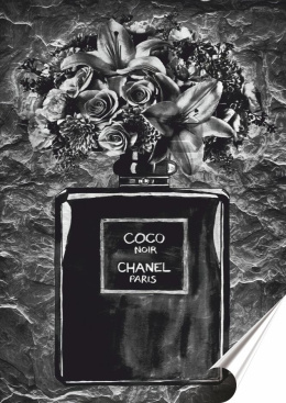 Chanel Plakat Samoprzylepny-Folia (motyw metalowego szyldu)#14492