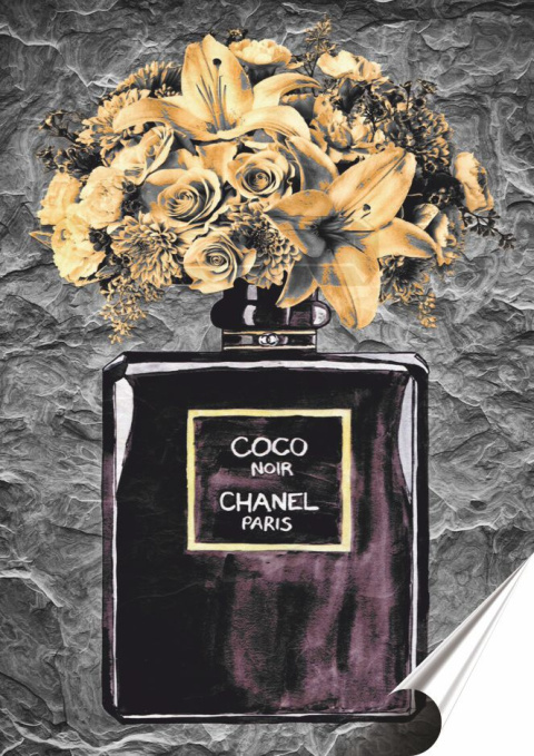 Chanel Plakat Samoprzylepny-Folia (motyw metalowego szyldu)#14507