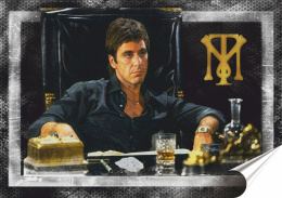 Al Pacino Plakat Samoprzylepny-Folia (motyw metalowego szyldu)#14520