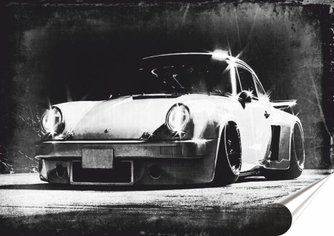 Porsche Plakat Samoprzylepny-Folia (motyw metalowego szyldu)#14672