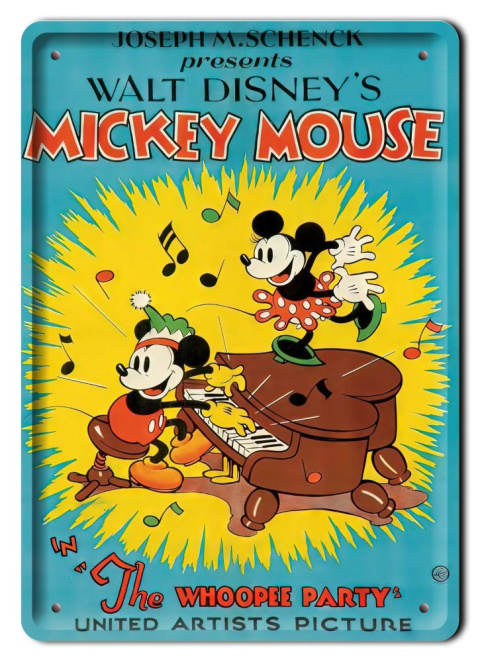 Disney Metalowy Plakat Bajkowy Pokój Dziecka Ściana Obrazek Plakietka#18343