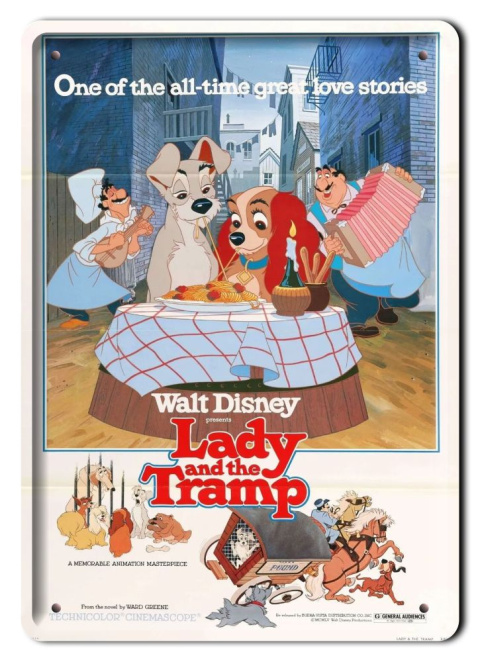 Disney Metalowy Plakat Bajkowy Pokój Dziecka Ściana Obrazek Plakietka#18127