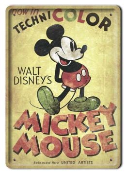 Disney Metalowy Plakat Bajkowy Pokój Dziecka Ściana Obrazek Plakietka#18117