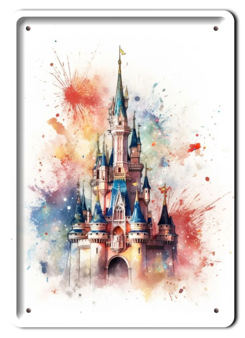 Disney Metalowy Plakat Bajkowy Pokój Dziecka Ściana Obrazek Plakietka#18186