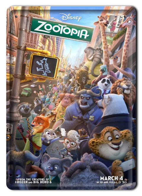 Disney Metalowy Plakat Bajkowy Pokój Dziecka Ściana Obrazek Plakietka#18272