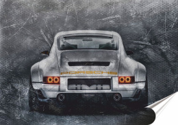 Porsche Plakat Samoprzylepny-Folia (motyw metalowego szyldu)#14818