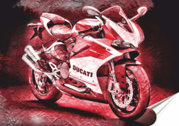 Ducati Plakat Samoprzylepny-Folia (motyw metalowego szyldu)#14836