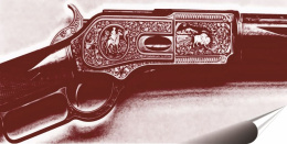 Broń Plakat Samoprzylepny-Folia (motyw metalowego szyldu)#14745