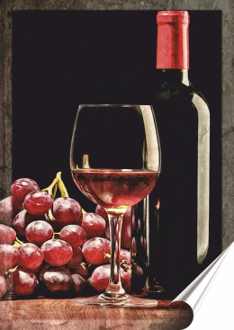 Wino Plakat Samoprzylepny-Folia (motyw metalowego szyldu)#14783