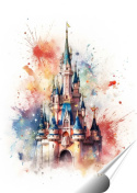 Disney Plakat Bajkowy Na Ścianę Pokój Dziecka Plakietka Samoprzylepna#18186