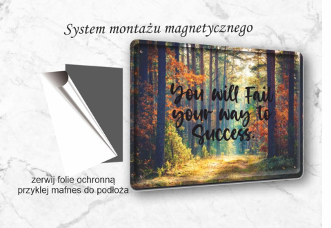 Plakat Motywacyjny Metalowy Inspiracja Szyld Blacha Obrazek Prezent #18601