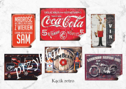 Coca Cola Plakat Samoprzylepny Plakietka(motyw metalowego szyldu)#00077