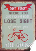 Rower Plakat Samoprzylepny Plakietka(motyw metalowego szyldu)#00310