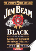 Jim Beam Plakat Samoprzylepny Plakietka(motyw metalowego szyldu)#00404