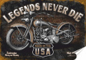 Harley Plakat Samoprzylepny Plakietka(motyw metalowego szyldu)#00469