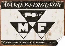 Ferguson Plakat Samoprzylepny Plakietka(motyw metalowego szyldu)#00035