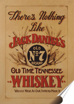 Whiskey Plakat Samoprzylepny Plakietka(motyw metalowego szyldu)#00593
