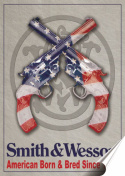 Smith&Wesson Plakat Samoprzylepny Plakietka(motyw metalowego szyldu)#00596