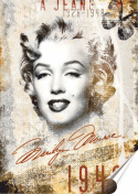 Monroe Plakat Samoprzylepny Plakietka(motyw metalowego szyldu)#00611