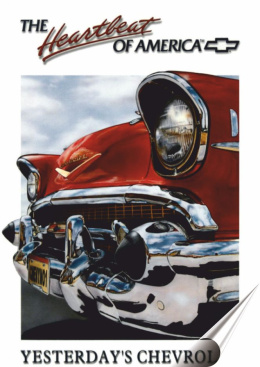 Chevrolet Plakat Samoprzylepny Plakietka(motyw metalowego szyldu)#00664