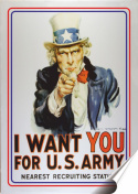 U.S.Army Plakat Samoprzylepny Plakietka(motyw metalowego szyldu)#00859