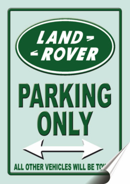 Land-Rover Plakat Samoprzylepny Plakietka(motyw metalowego szyldu)#00863