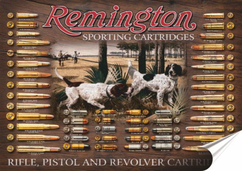 Remington Plakat Samoprzylepny Plakietka(motyw metalowego szyldu)#00878