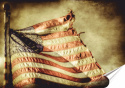 Flaga USA Plakat Samoprzylepny Plakietka(motyw metalowego szyldu)#01205