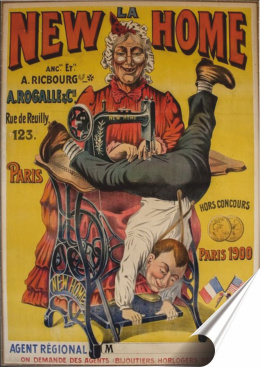 Paryż Plakat Samoprzylepny Plakietka(motyw metalowego szyldu)#01210