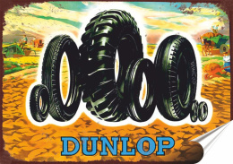 Dunlop Plakat Samoprzylepny Plakietka(motyw metalowego szyldu)#01345