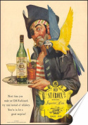 Rum Plakat Samoprzylepny Retro Plakietka(motyw metalowego szyldu)#01622