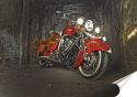 Harley Plakat Samoprzylepny Plakietka(motyw metalowego szyldu)#01707