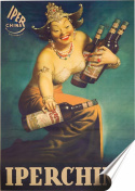 Alkohol Plakat Samoprzylepny Plakietka(motyw metalowego szyldu)#01717