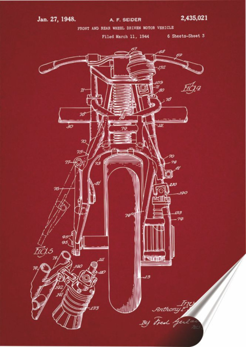 Harley Plakat Samoprzylepny Plakietka(motyw metalowego szyldu)#01748
