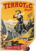 Rower Plakat Samoprzylepny Plakietka(motyw metalowego szyldu)#01928