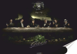 Mafia Plakat Samoprzylepny Plakietka(motyw metalowego szyldu)#02013