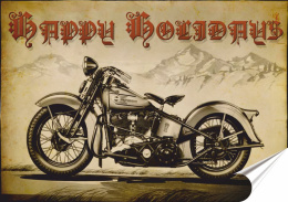 Harley Plakat Samoprzylepny Plakietka(motyw metalowego szyldu)#02108
