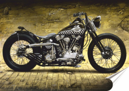 Harley Plakat Samoprzylepny Plakietka(motyw metalowego szyldu)#02237