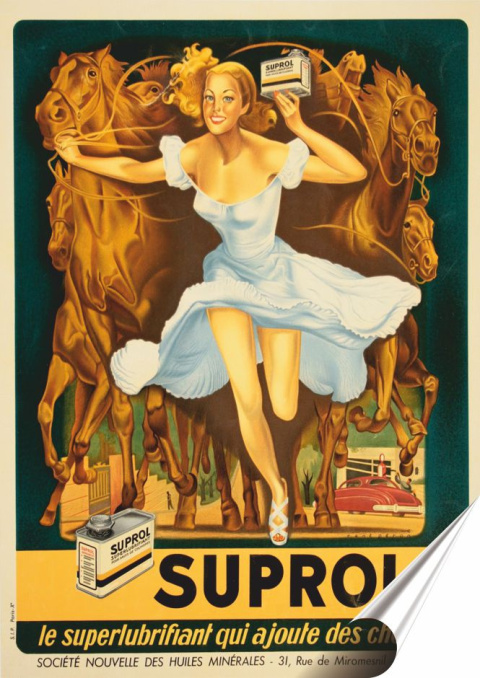 Suprol Plakat Samoprzylepny Plakietka(motyw metalowego szyldu)#02265