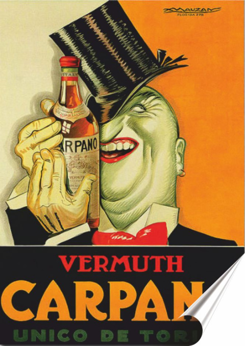 Wino Plakat Samoprzylepny Plakietka(motyw metalowego szyldu)#02280