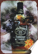 Whiskey Plakat Samoprzylepny Plakietka(motyw metalowego szyldu)#02295
