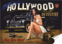 Hollywood Plakat Samoprzylepny Plakietka(motyw metalowego szyldu)#02375