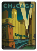 CHICAGO METALOWY SZYLD OBRAZEK PLAKAT #04909