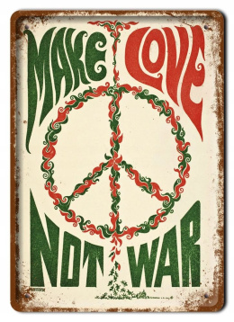 NOT WAR METALOWY SZYLD PLAKAT RETRO VINTAGE #08040